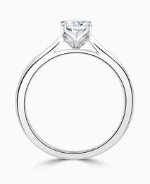 Platinum 1.00ct Laboratory Grown Diamond Oval Cut Solitaire Ring