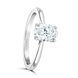 Platinum 1ct Oval Cut Laboratory Grown Diamond Solitaire