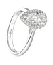 Platinum 0.33ct Diamond Pear Cut G/Hsi Ring