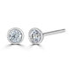 18ct White Gold 0.25ct Lab Grown Diamond Solitaire Stud Earrings