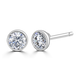 9ct White Gold 0.40ct Lab Grown Diamond Solitaire Stud Earrings