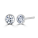 9ct White Gold 0.50ct Diamond Solitaire Stud Earrings