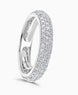 Platinum Evolution 1.50ct Diamond Full Eternity Pave Set Ring
