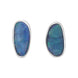 Sterling Silver Opal Abstract Doublet Stud Earrings