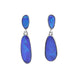 Sterling Silver Abstract Opal Doublet Drop Earrings