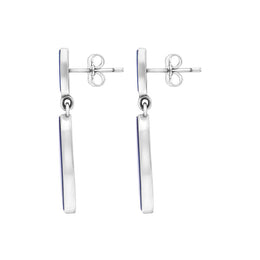 Sterling Silver Abstract Opal Doublet Drop Earrings
