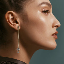 Fope Eka 18ct Yellow Gold 0.30ct Diamond Drop Earrings