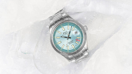 Ball Watch Company Engineer III Endurance 1917 GMT Watch with blue dial, steel bracelet, steel case