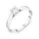 Platinum Diamond Round Brilliant Cut Solitaire Ring