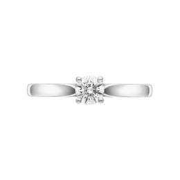 Platinum Diamond Round Brilliant Cut Solitaire Ring