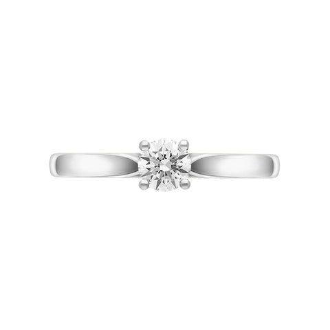 Platinum Diamond Round Brilliant Cut Solitaire Ring