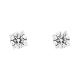 18ct White Gold 0.50ct Diamond Solitaire Stud Earrings
