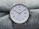 Junghans Form Ladies Watch with white dial, steel bracelet, steel case