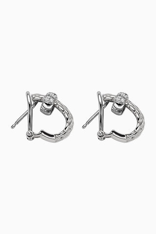 Fope Flex'It Vendome 18ct White Gold 0.20ct Diamond Earrings