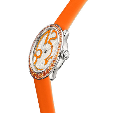 Faberge Colours of Love Eggsistence Orange Sapphire Watch