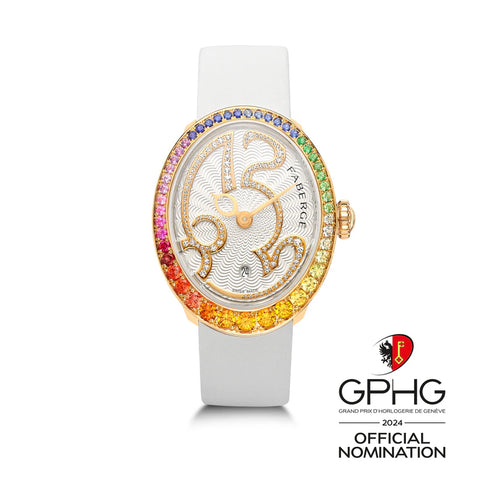 Faberge Colours of Love Eggsistence Rainbow Gemstone Watch