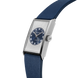 Fears Arnos Pewter Blue Rubber Strap Watch