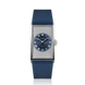 Fears Arnos Pewter Blue Rubber Strap Watch