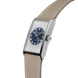 Fears Arnos Pewter Blue Leather Strap Watch