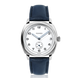 Fears Brunswick 38 Polar White Leather Strap Watch