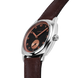 Fears Brunswick 38 Charcoal Rose Leather Strap Watch