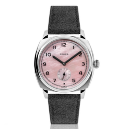 Fears Brunswick 38 Orchid Mother of Pearl Leather Strap Watch