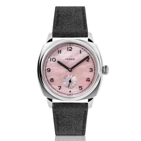 Fears Brunswick 38 Orchid Mother of Pearl Leather Strap Watch