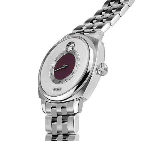 Fears Brunswick 40.5 Jump Hour Barleycorn Bracelet Watch