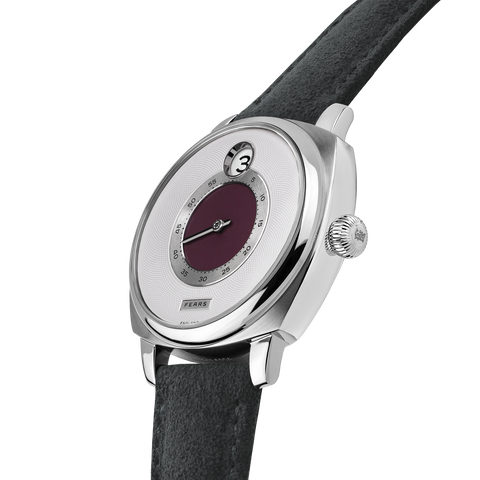 Fears Brunswick 40.5 Jump Hour Barleycorn Alcantara Watch