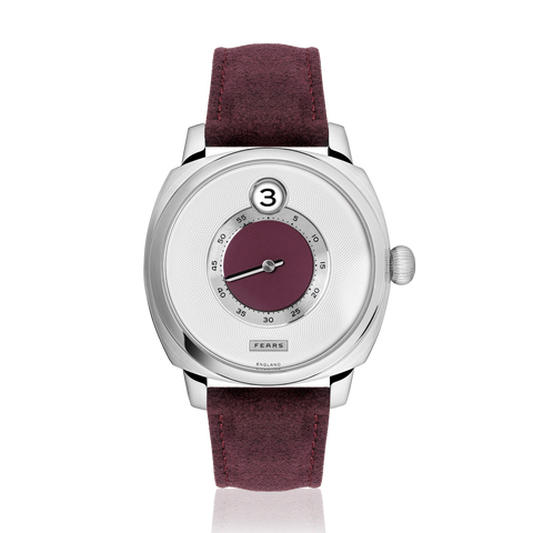 Fears Brunswick 40.5 Jump Hour Barleycorn Alcantara Watch