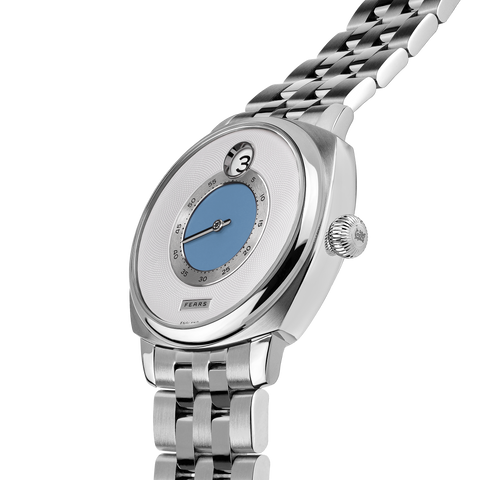 Fears Brunswick 40.5 Jump Hour China Blue Bracelet Watch