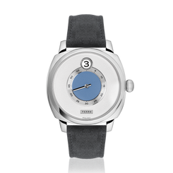 Fears Brunswick 40.5 Jump Hour China Blue Alcantara Watch