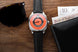 Fears Brunswick 40.5 Jump Hour Coral Lacquer Leather Watch