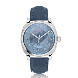 Fears Brunswick 40 Aurora Mother of Pearl Leather Strap Watch