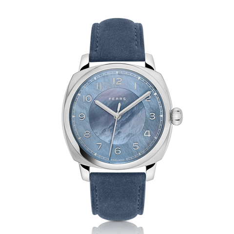Fears Brunswick 40 Aurora Mother of Pearl Leather Strap Watch