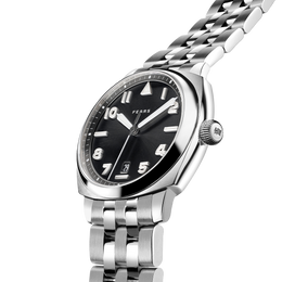 Fears Brunswick 40 Filton Raven Black Bracelet Watch