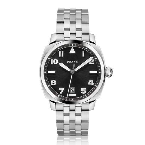 Fears Brunswick 40 Filton Raven Black Bracelet Watch