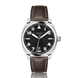 Fears Brunswick 40 Filton Raven Black Leather Strap Watch