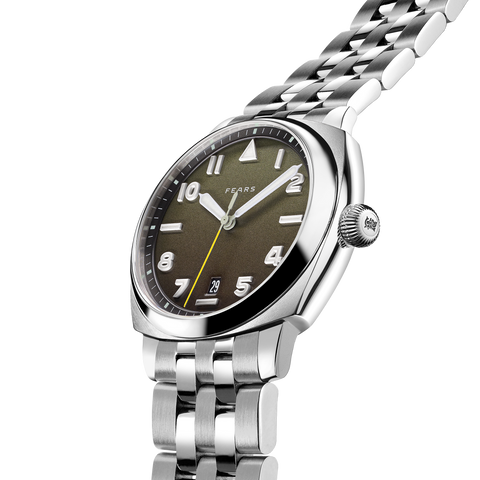 Fears Brunswick 40 Filton Squadron Green Bracelet Watch