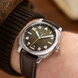 Fears Brunswick 40 Filton Squadron Green Bracelet Watch