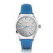 Fears Redcliff 39.5 Date Pewter Grey Leather Strap Watch