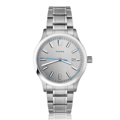 Fears Redcliff 39.5 Date Pewter Grey Bracelet Watch