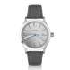 Fears Redcliff 39.5 Date Pewter Grey Leather Strap Watch