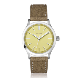 Fears Redcliff 39.5 Sherbert Yellow Alcantara Watch