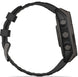 Garmin Fenix 8 47mm Sapphire Solar Carbon Grey DLC Titanium Black Pebble Grey Silicone Watch