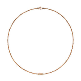 Fope Aria 18ct Rose Gold 0.02ct Diamond Necklace 891C BBR.