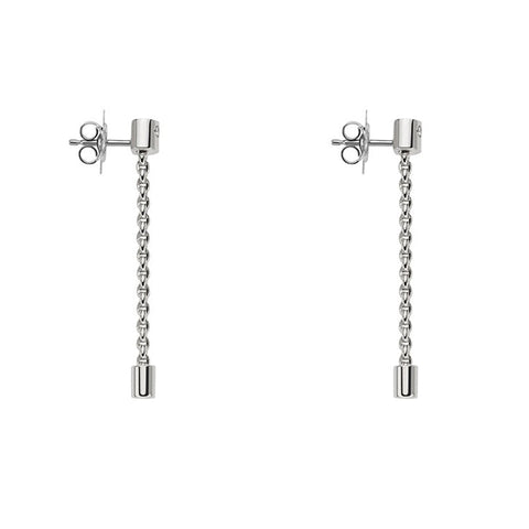 Fope Aria 18ct White Gold 0.09ct Diamond Pendant Earrings OR890 BBR.