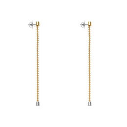 Fope Aria 18ct Yellow Gold 0.09ct Diamond Interchangable Earrings OR892 BBR.