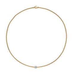 Fope Aria 18ct Yellow Gold 0.17ct Diamond Necklace 890C BBR.