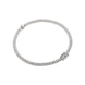 Fope Prima 18ct White Gold 0.07ct Diamond Flexible Bracelet 746B BBR.